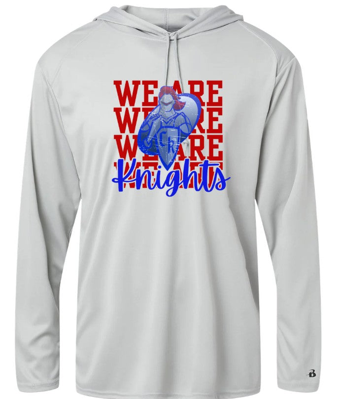 "We Are Knights" Long Sleeve Hooded Tee